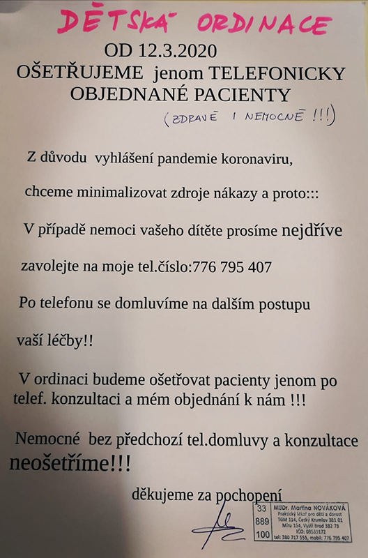 Nejdříve volejte